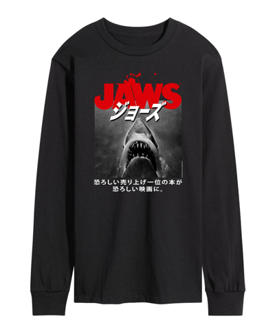 Airwaves Men's Jaws Long Sleeve T-shirt In Black