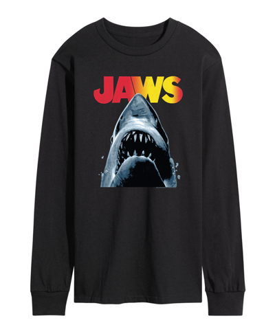 Airwaves Men's Jaws Long Sleeve T-shirt In Black