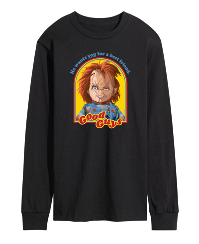 Airwaves Men's Chucky Good Guys Long Sleeve T-shirt In Black