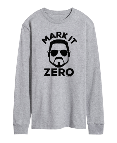 Airwaves Men's The Big Lebowski Mark It Zero Long Sleeve T Shirt In Gray