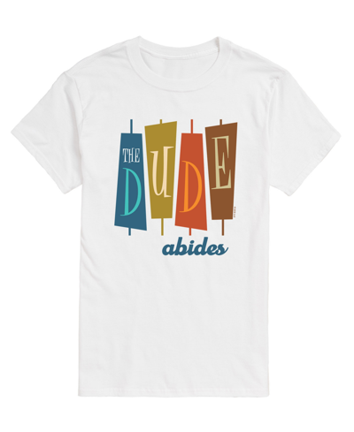 Airwaves Men's The Big Lebowski The Dude T-shirt In White