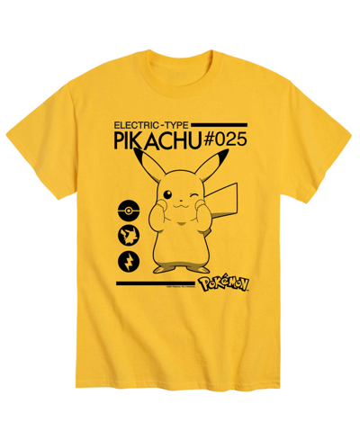 Airwaves Men's Pokemon Pikachu T-shirt In Yellow