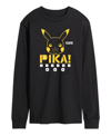 Airwaves Men's Pokemon Pika Long Sleeve T-shirt In Black