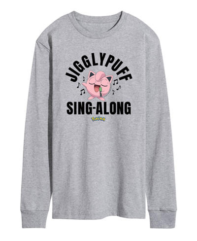 Airwaves Men's Pokemon Sing-along Long Sleeve T-shirt In Gray