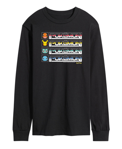 Airwaves Men's Pokemon Long Sleeve T-shirt In Black