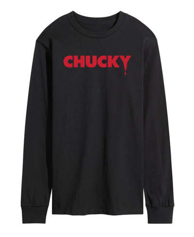 Airwaves Men's Chucky Logo Long Sleeve T-shirt In Black