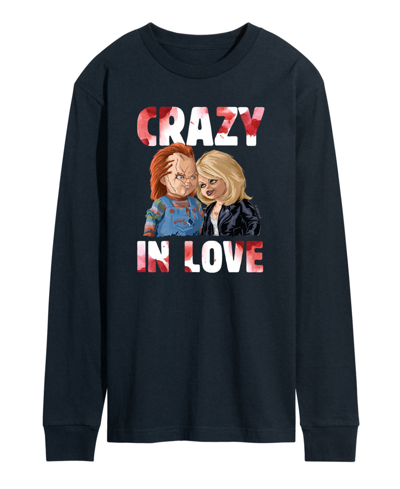 Airwaves Men's Chucky Crazy In Love Long Sleeve T-shirt In Blue