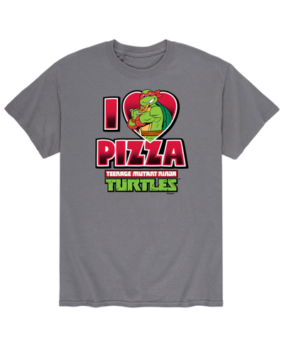 Airwaves Men's Teenage Mutant Ninja Turtles Love Pizza T-shirt In Gray