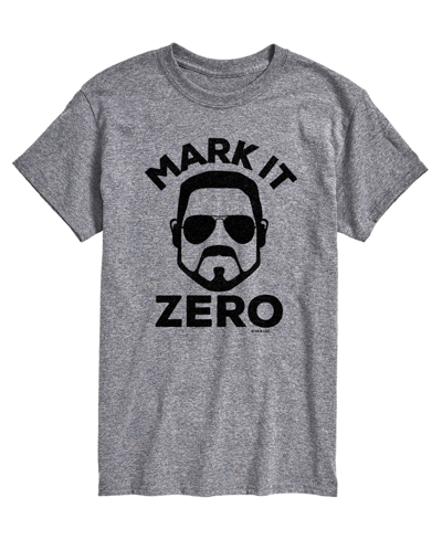 Airwaves Men's The Big Lebowski Mark It Zero T-shirt In Gray