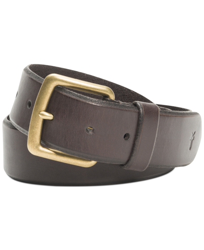 Frye Men's Leather Bevel Edge Belt In Brown