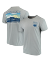 IMAGE ONE MEN'S GRAY PENN STATE NITTANY LIONS COMFORT COLORS CAMPUS SCENERY T-SHIRT