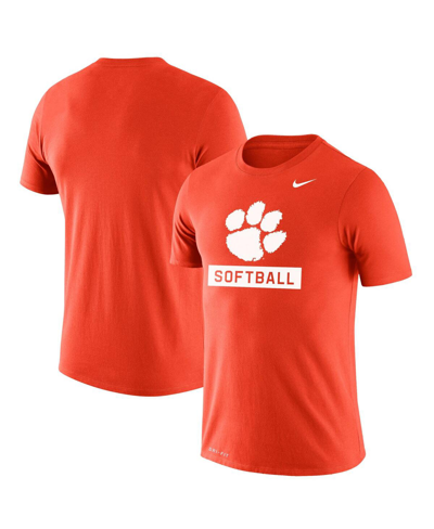Nike Orange Clemson Tigers Softball Drop Legend Slim Fit Performance T-shirt