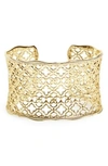 Kendra Scott 'mystic Bazaar - Candice' Wide Cuff In Gold