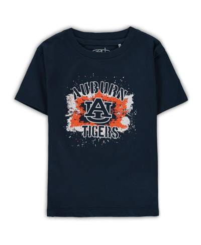 Garb Boys And Girls Preschool And Toddler  Navy Auburn Tigers Splatter Toni T-shirt