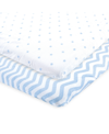 LUVABLE FRIENDS FITTED PLAYARD SHEET, 2-PACK, ONE SIZE