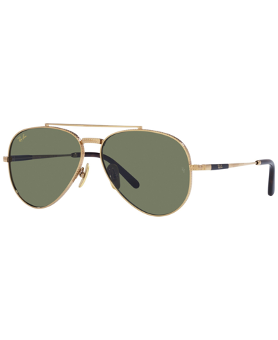 Ray Ban Unisex Sunglasses, Aviator Ii Titanium 58 In Arista