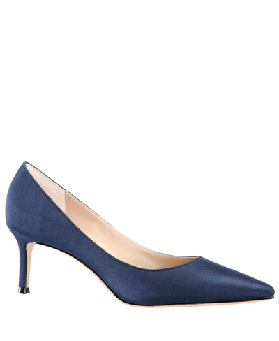 Nina Women's 60 Pointed Toe Pump In Navy Peau