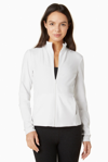 Beyond Yoga Spacedye On The Go Mock Neck Jacket In White