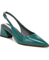 Franco Sarto Racer Slingback Pumps Women's Shoes In Teal Faux Patent