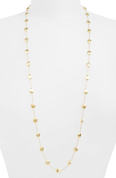 Marco Bicego 'siviglia' Long Disc Station Necklace In Yellow Gold