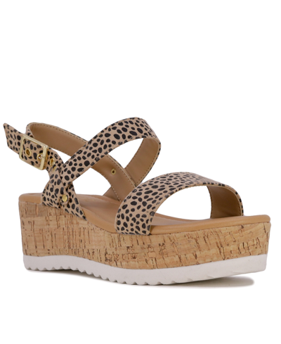 Sugar Little Girls Papanasi Sandals In Mini Leopard