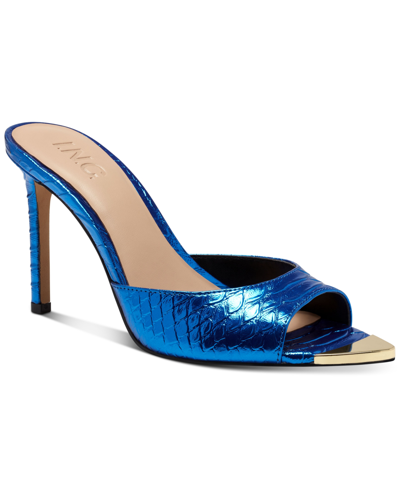 Inc International Concepts Amra Dress Slide Sandals, Created For Macy's  Women's Shoes In Blue Snake Print | ModeSens