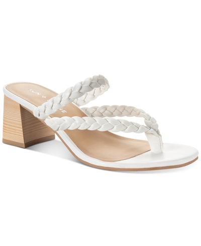 Sun + Stone Wiinnie Braided Dress Sandals, Created For Macy's In White