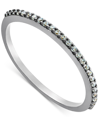 Giani Bernini Cubic Zirconia Narrow Band, Created For Macy's In Sterling Silver