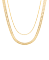 Brook & York Set Of 2 Gaby Layering Chain Necklaces In Gold-plated