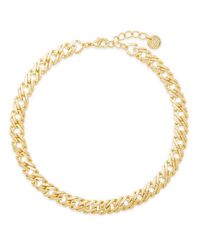 Brook & York Reya Curb Chain Anklet In Gold-plated