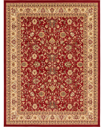 Bayshore Home Arnav Arn1 9' X 12' Area Rug In Burgundy