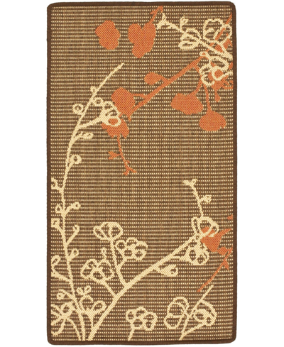 Safavieh Courtyard Cy4038 Brown Natural And Terracotta 4' X 5'7" Outdoor Area Rug