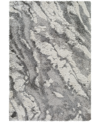 Surya Alta Shag Asg2301 6'7" X 9' Area Rug In Silver