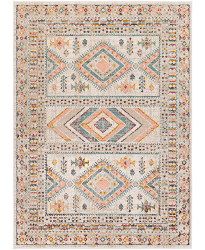 Abbie & Allie Rugs Ankara Akr-2336 6'7" X 9' Area Rug In Pink-beige