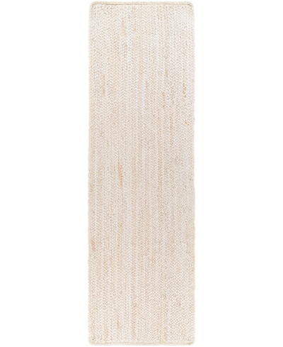 Surya Natural Braids Nbd2301 2'6" X 8' Runner Area Rug In Ivory