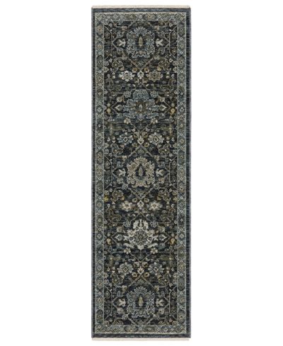 Jhb Design Aberdeen 533k1 2'3" X 7'6" Runner Area Rug In Blue