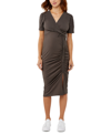 A PEA IN THE POD A PEA IN THE POD CINCHED FRONT SLIT MATERNITY DRESS