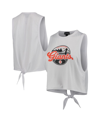 The Wild Collective Women's  White San Francisco Giants Open Back Twist-tie Tank Top In White