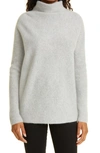 Nordstrom Signature Cashmere Mock Neck Sweater In Grey Light Heather
