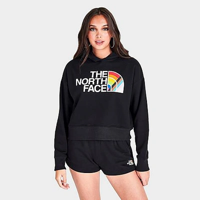 The North Face Inc Women's Slightly Cropped Pride Pullover Hoodie In Black