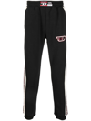 Diesel Logo-patch Performance Track Pants In Black