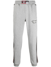 Diesel Logo-patch Performance Track Pants In Grey