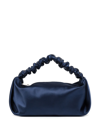 Alexander Wang Blue Mini Scrunchie Top Handle Bag In Blue