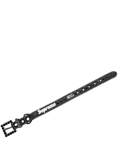 Supreme B.b. Simon Studded Dog Collar In Schwarz