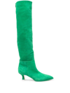 3JUIN SUEDE POINTED KNEE-LENGTH BOOTS