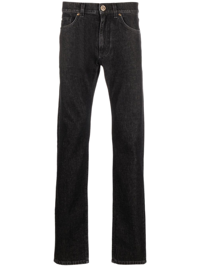Versace Black Cotton Jeans