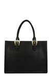 Versace Jeans Couture Tote Bag In Synthetic Leather In Black