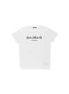 Balmain Kids' T-shirt With Print In White