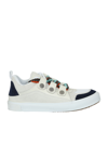 Marcelo Burlon County Of Milan Marcelo Burlon Man Sneakers Beige Size 9 Calfskin In White