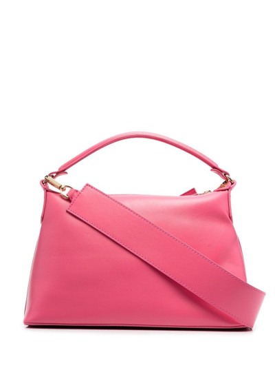 Liu •jo Liu Jo Leonie Hanne Womans Hobo Pink Leather Small Handbag In Fuxia